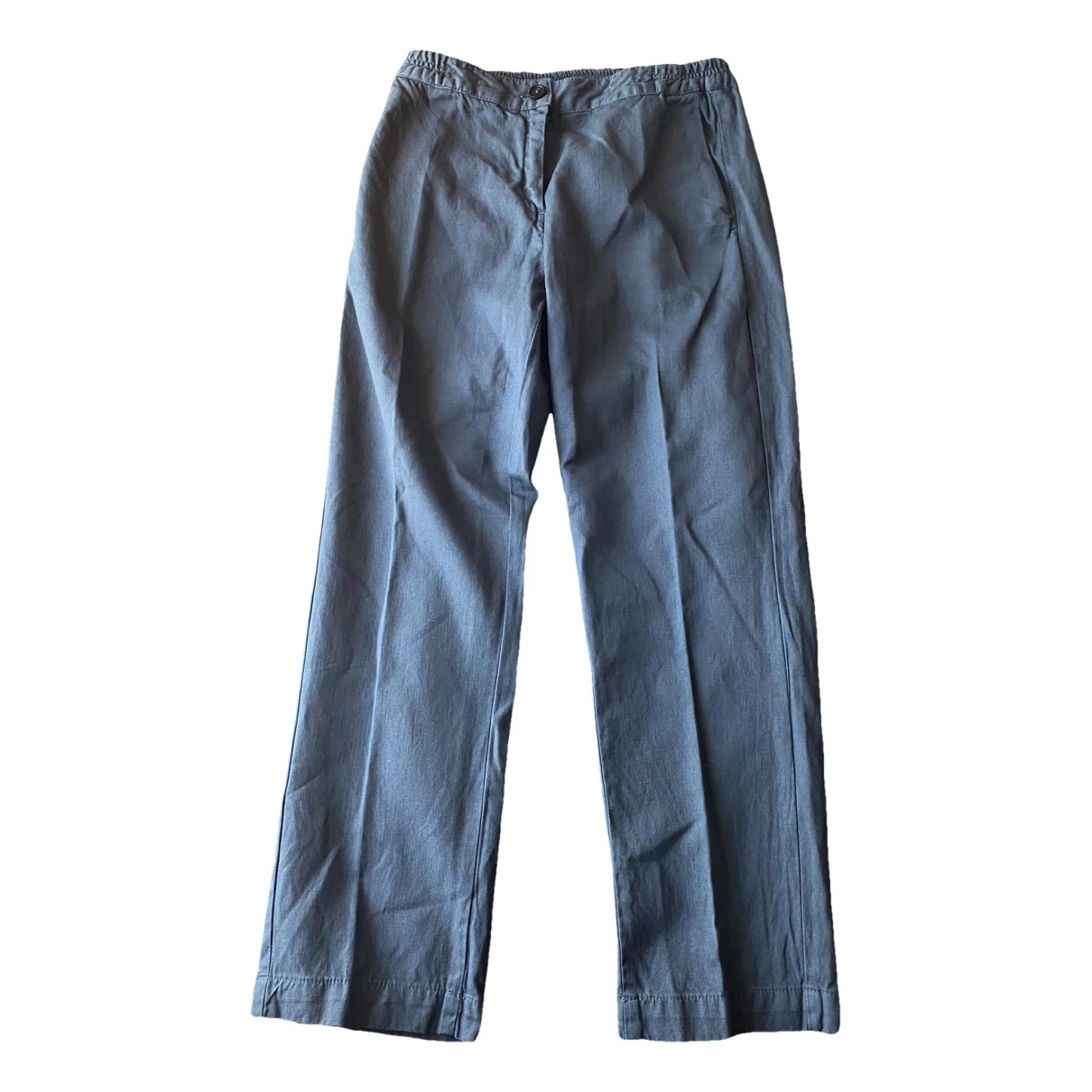 Pre-owned Massimo Alba Linen Chino Pants In Blue