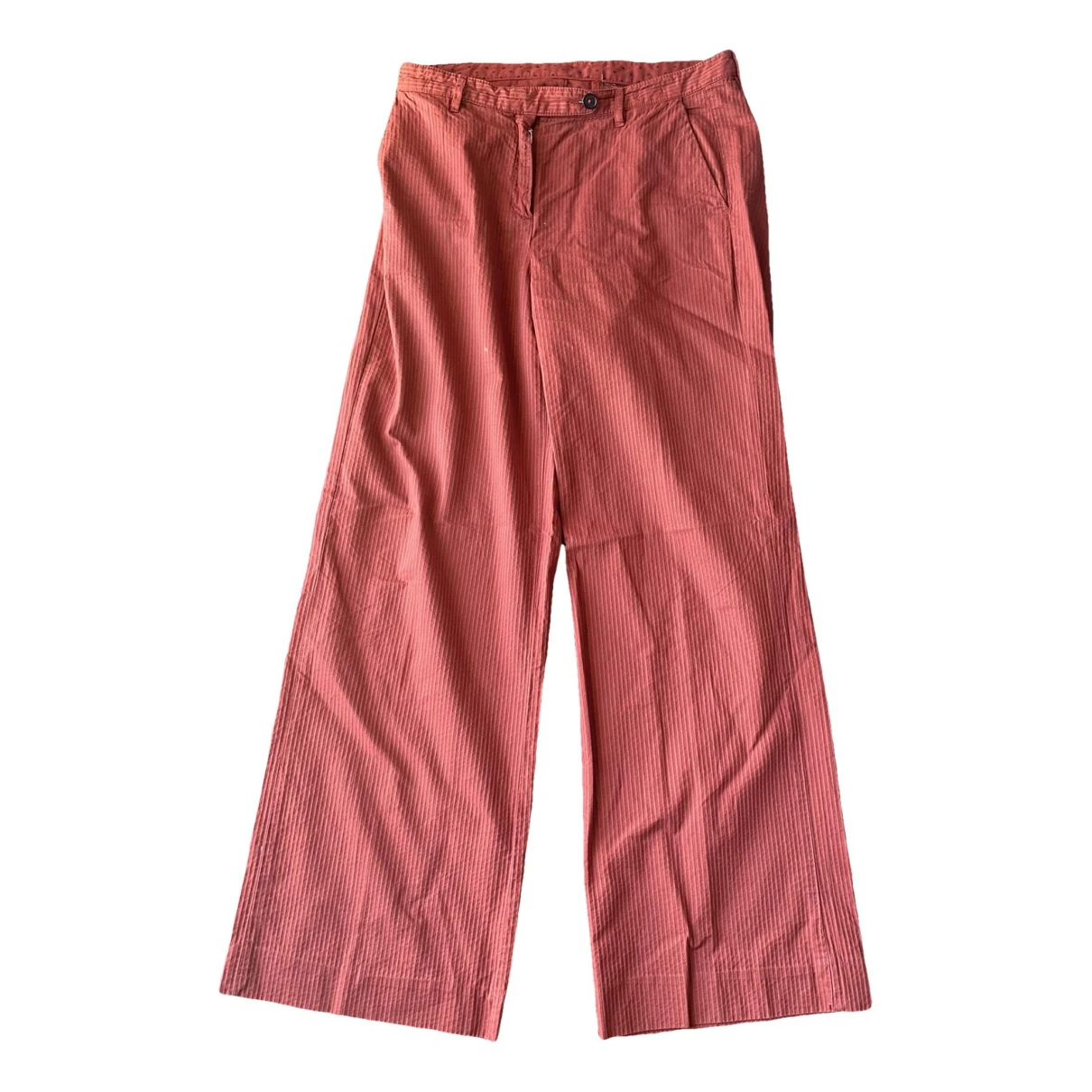 Pre-owned Massimo Alba Large Pants In Red