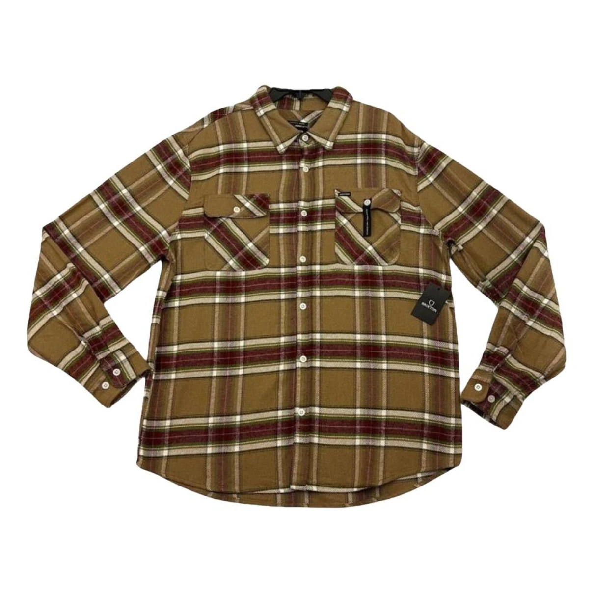 Pre-owned Brixton Wool Shirt In Brown