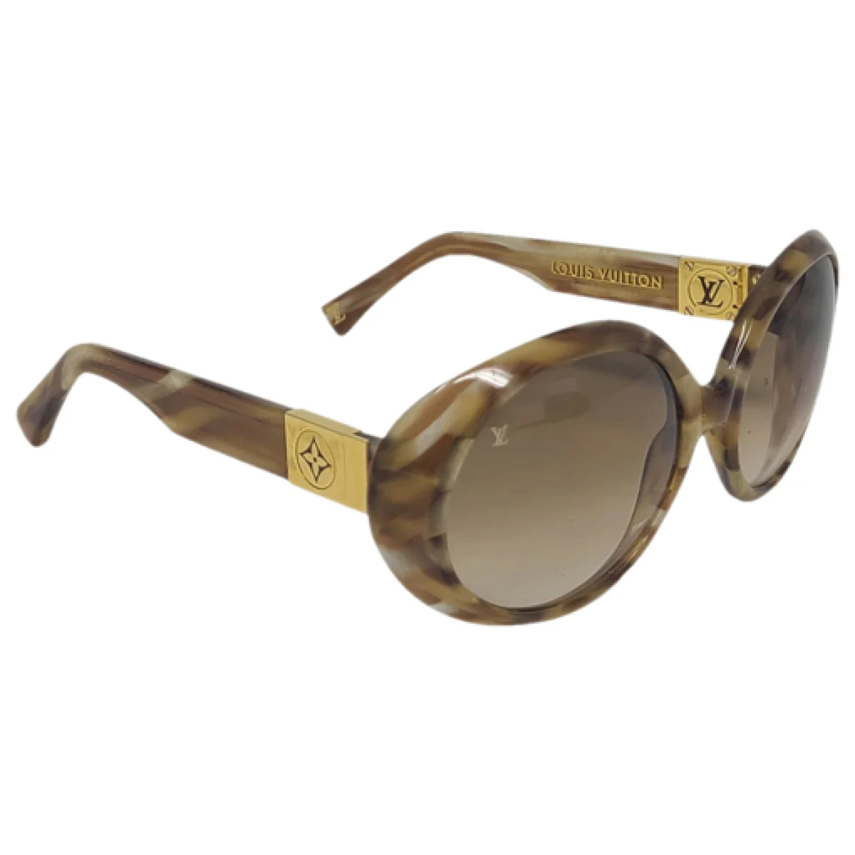 Pre-owned Louis Vuitton Sunglasses In Gold