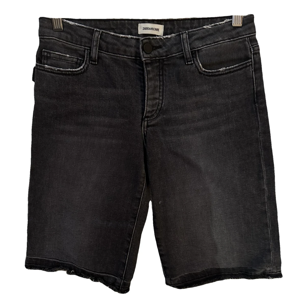 Pre-owned Zadig & Voltaire Spring Summer 2019 Short Jeans In Black