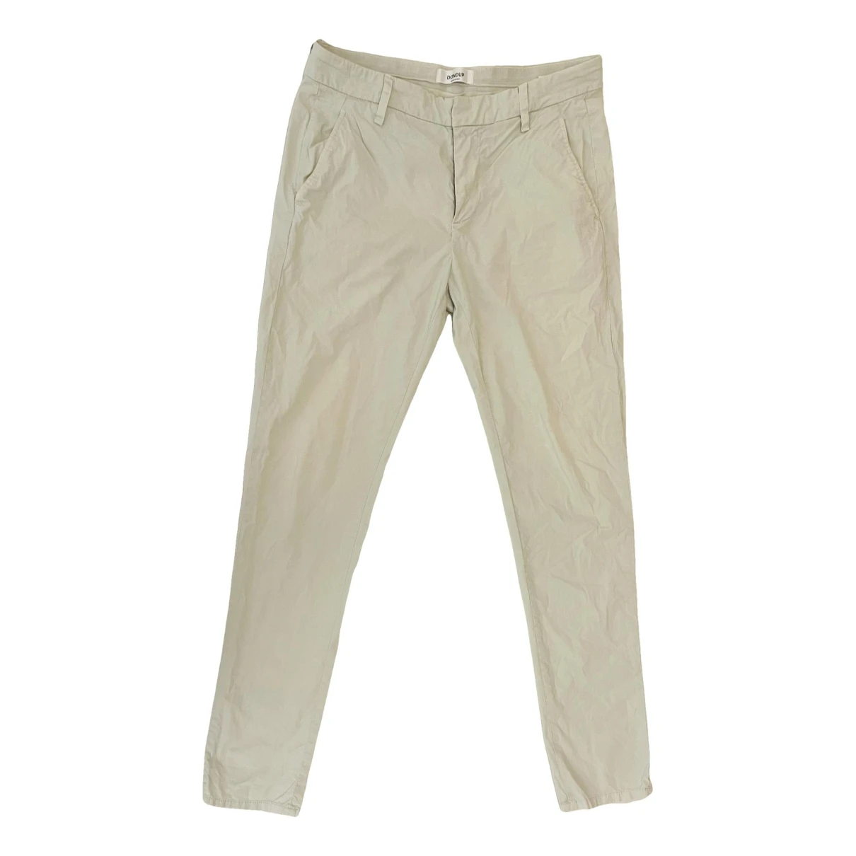 Pre-owned Dondup Trousers In Beige