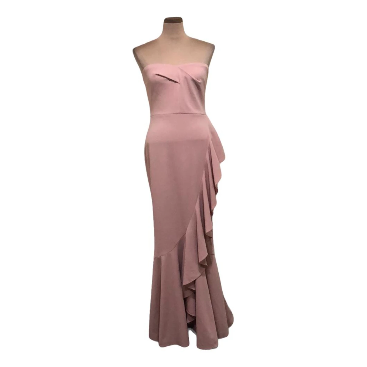 Pre-owned Dress The Population Maxi Dress In Pink