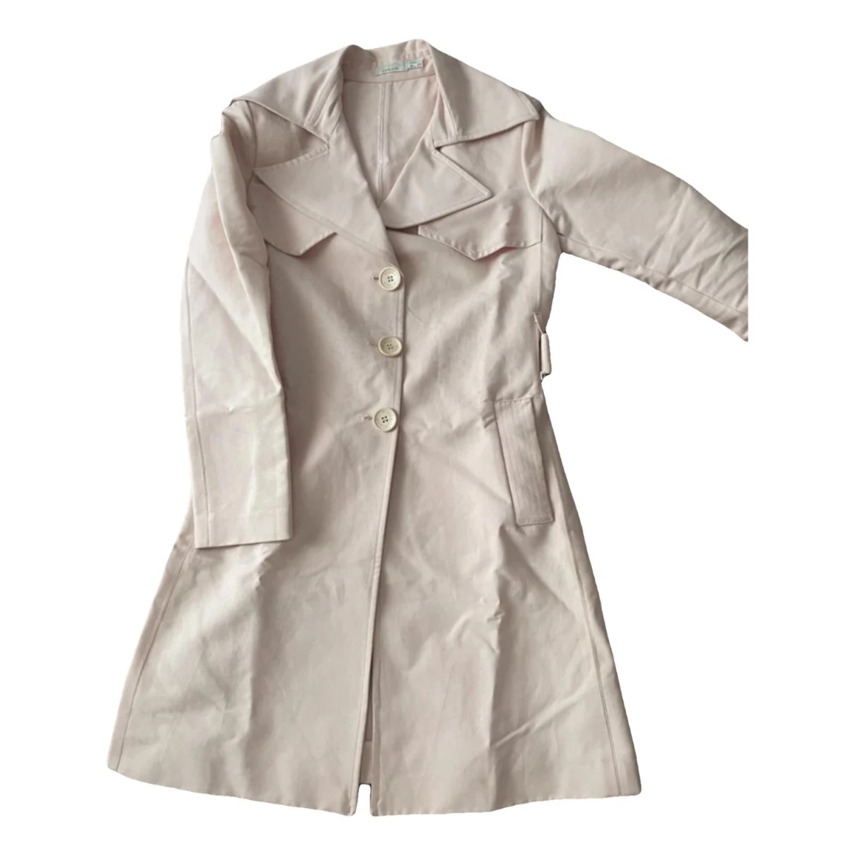 Pre-owned Pinko Trench Coat In Pink
