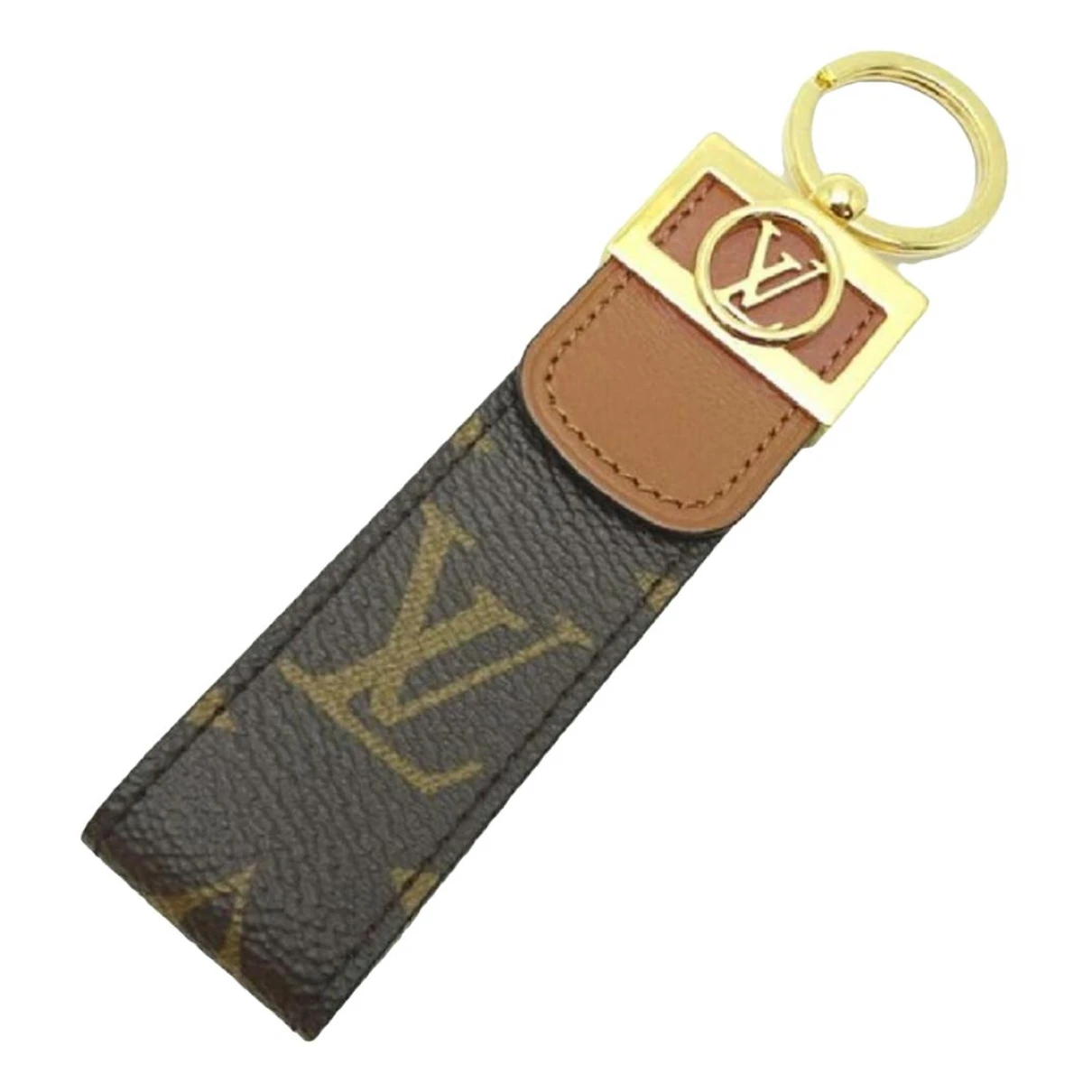 Pre-owned Louis Vuitton Leather Bag Charm In Brown