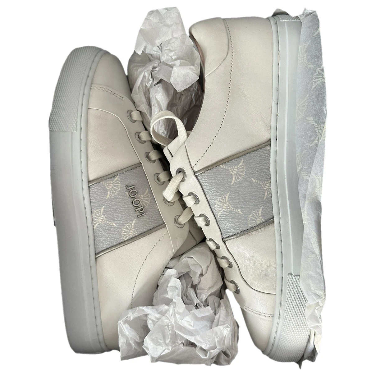 Pre-owned Joop Leather Trainers In White