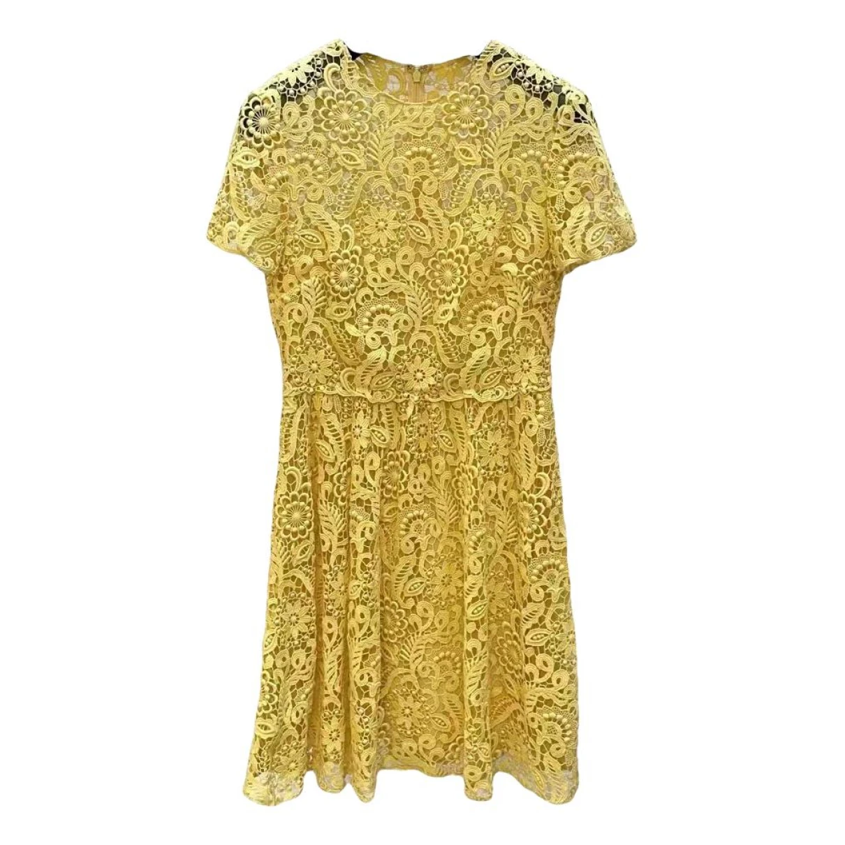 Pre-owned Valentino Mid-length Dress In Yellow