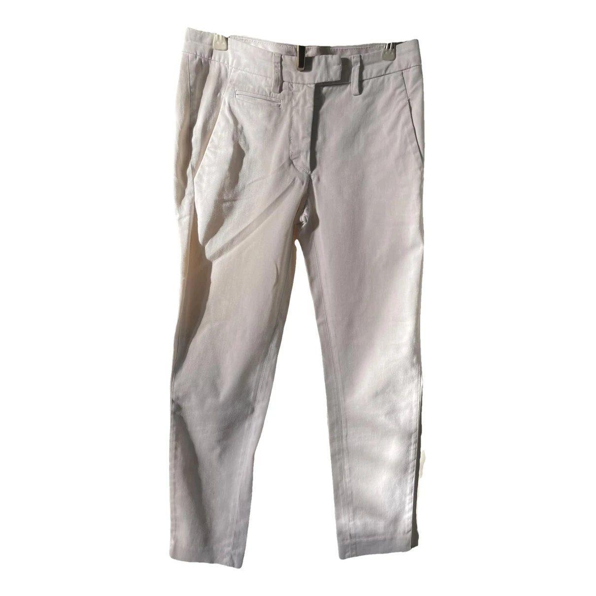 Pre-owned Dondup Chino Pants In White