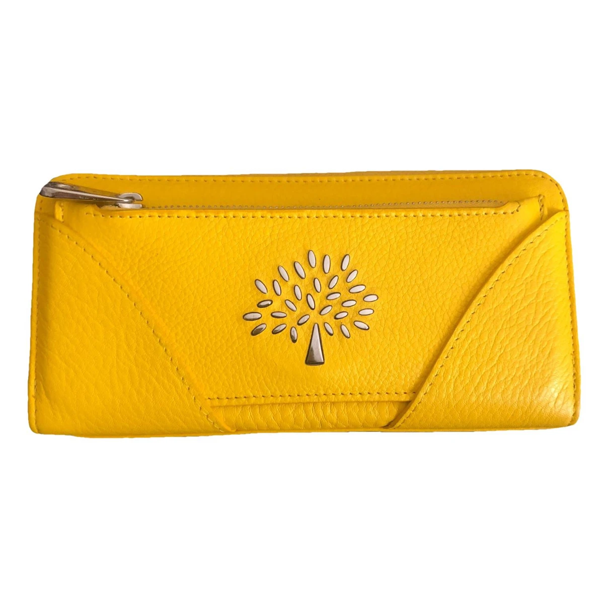 Pre-owned Mulberry Leather Wallet In Yellow