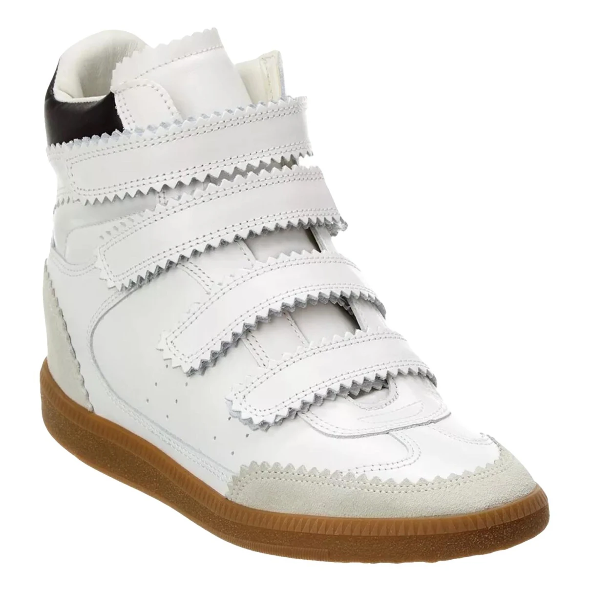 Pre-owned Isabel Marant Bilsy Leather Trainers In Multicolour