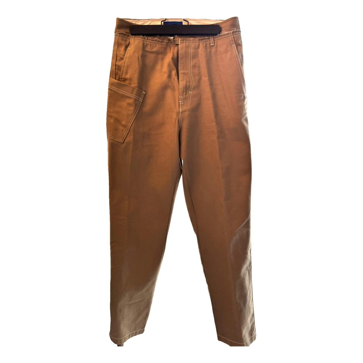 Pre-owned Ader Error Trousers In Camel