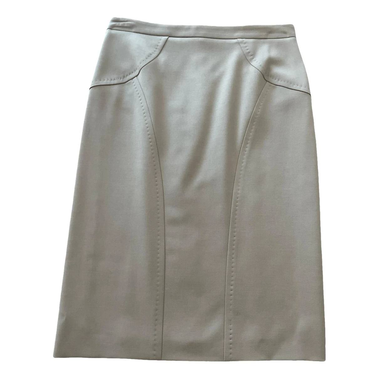 Pre-owned Dsquared2 Wool Skirt In Camel