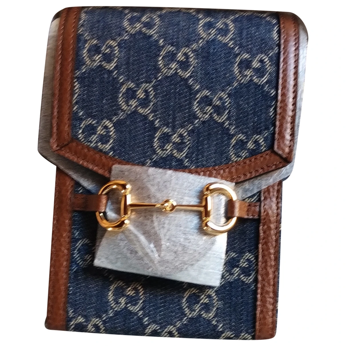 Pre-owned Gucci Horsebit 1955 Small Bag In Blue