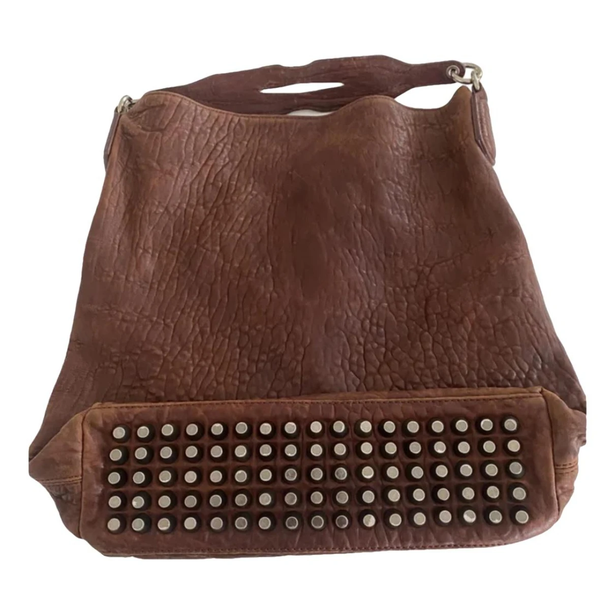 Pre-owned Alexander Wang Darcy Leather Handbag In Brown