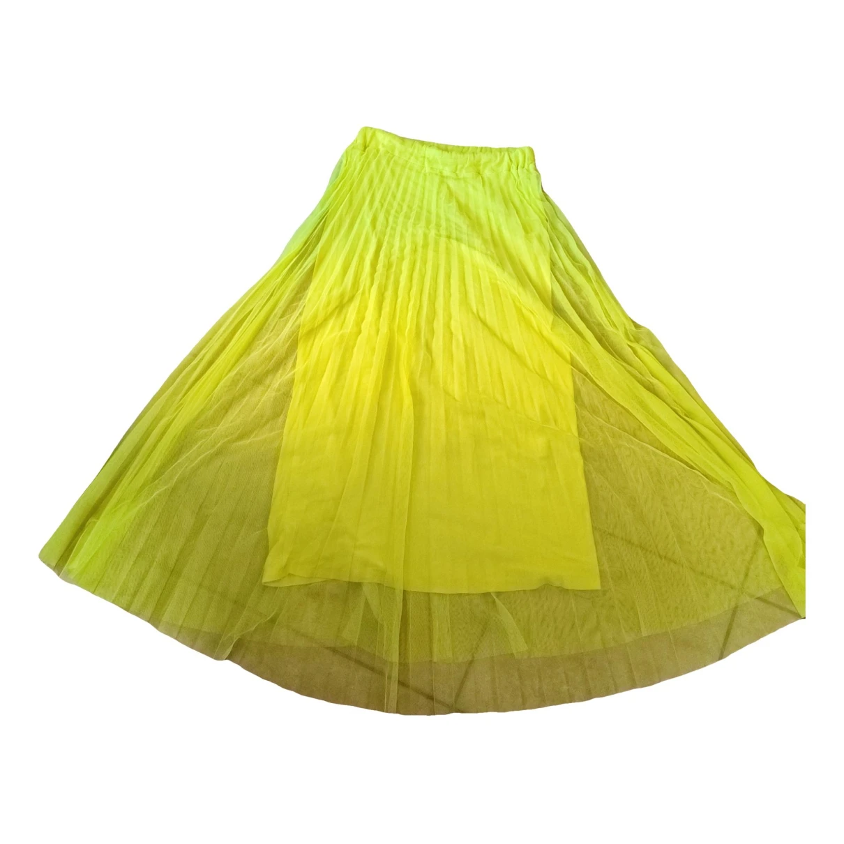 Pre-owned Motel Maxi Skirt In Yellow