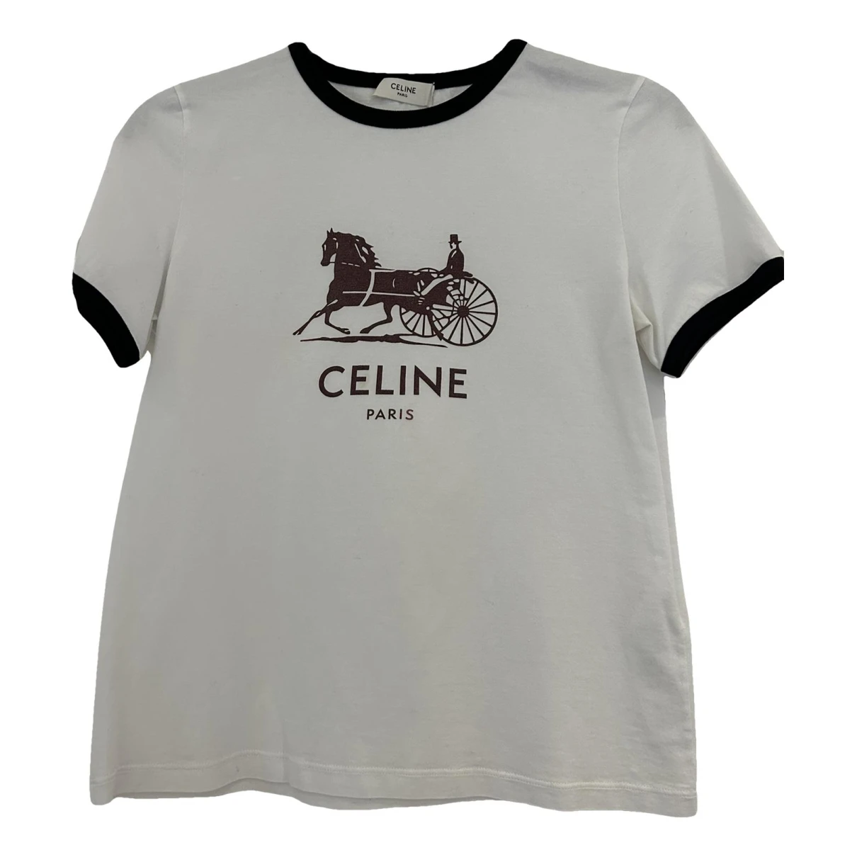 Pre-owned Celine T-shirt In White