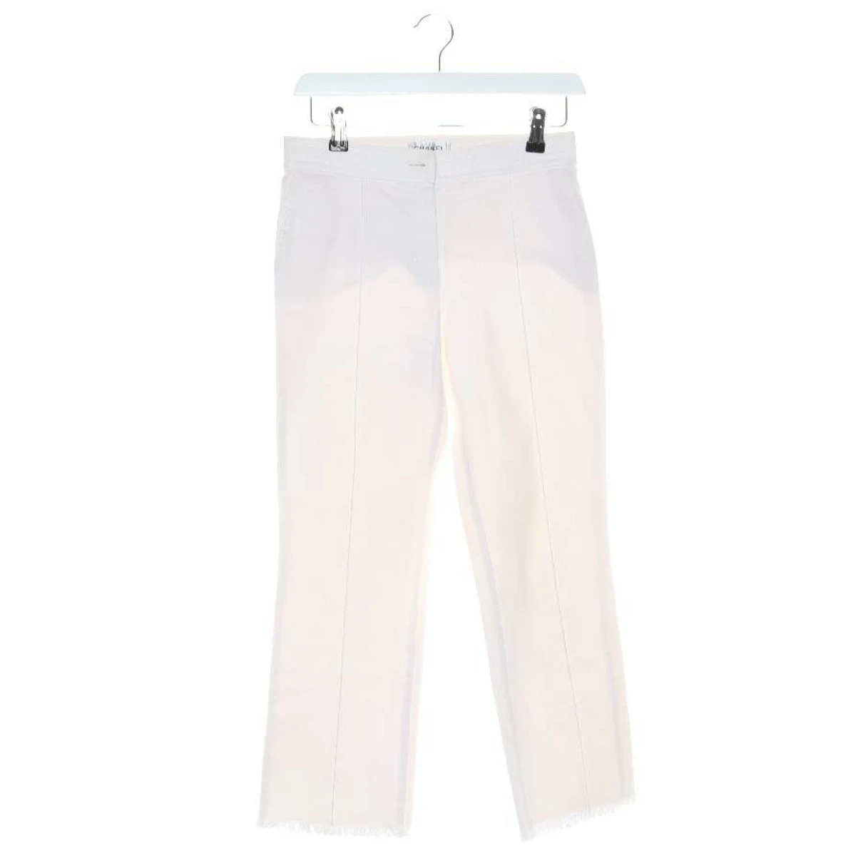 Pre-owned Chanel Jeans In White
