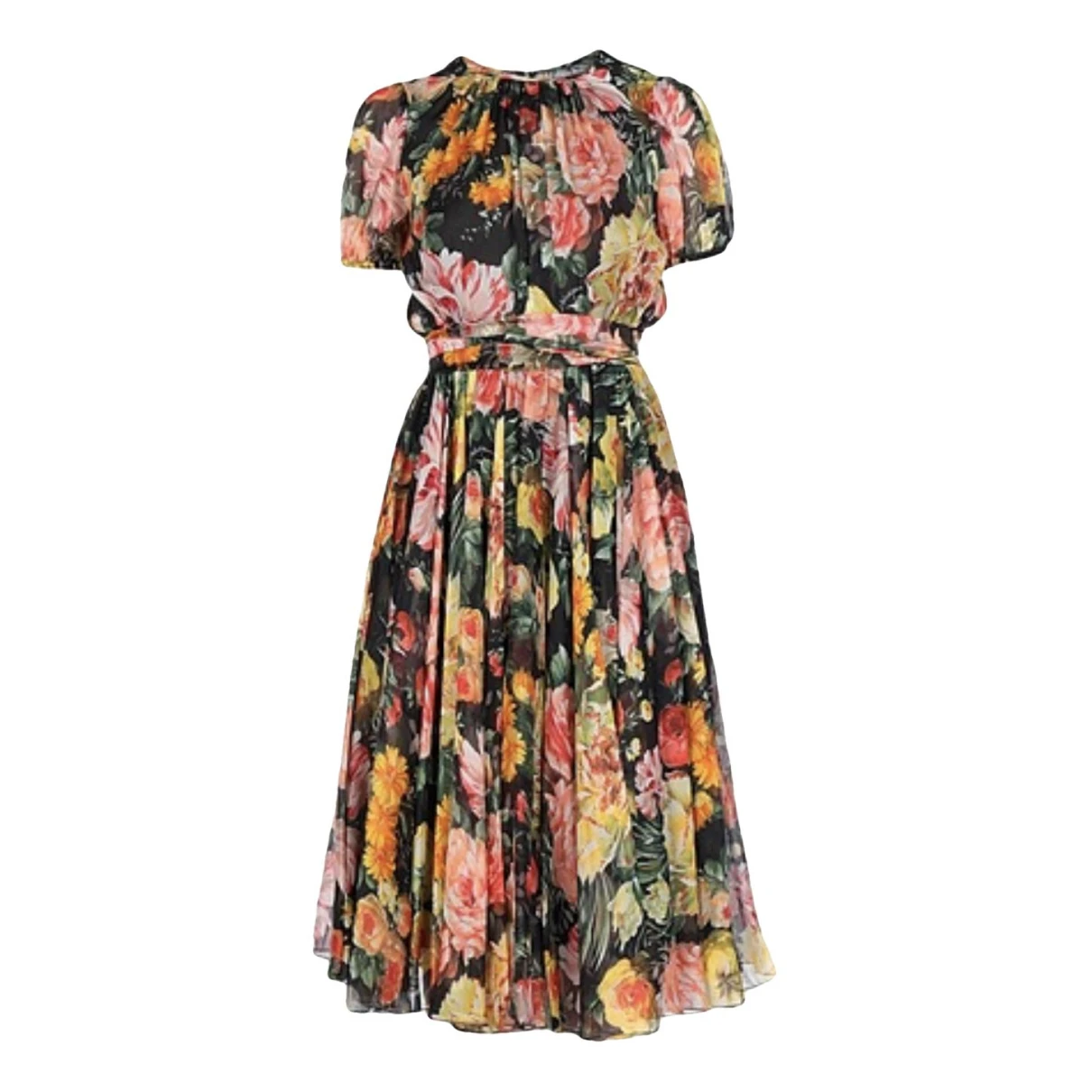 Pre-owned Dolce & Gabbana Silk Mid-length Dress In Other