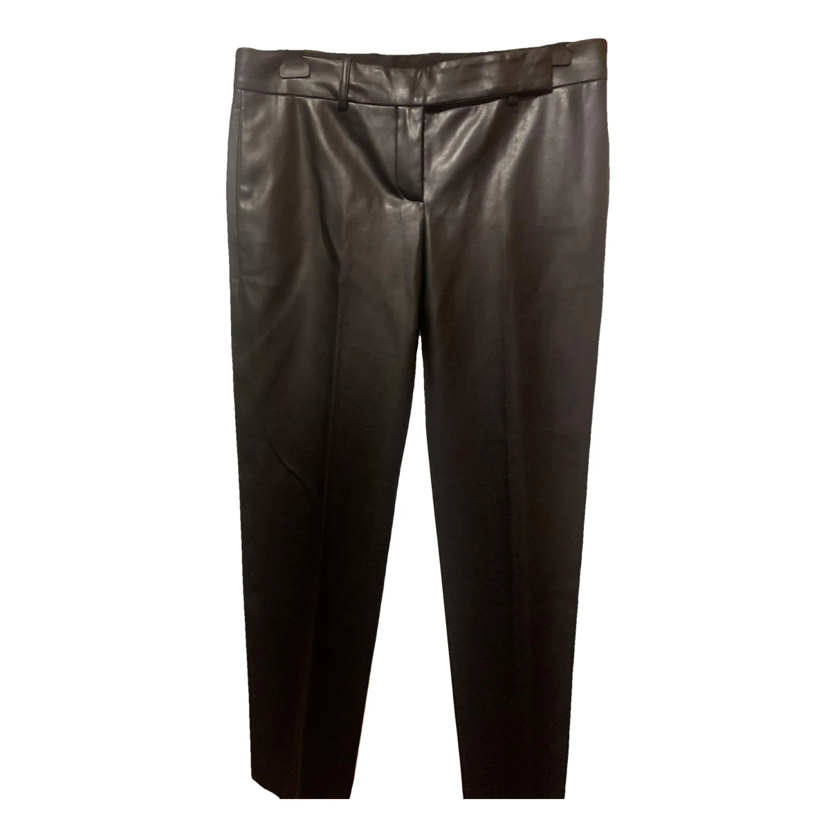Pre-owned Ermanno Scervino Straight Pants In Black