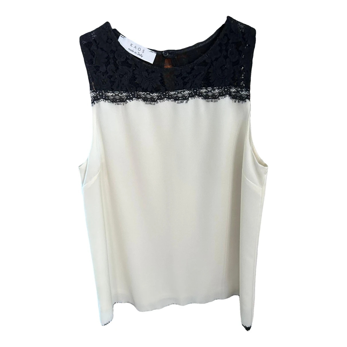 Pre-owned Kaos Blouse In White
