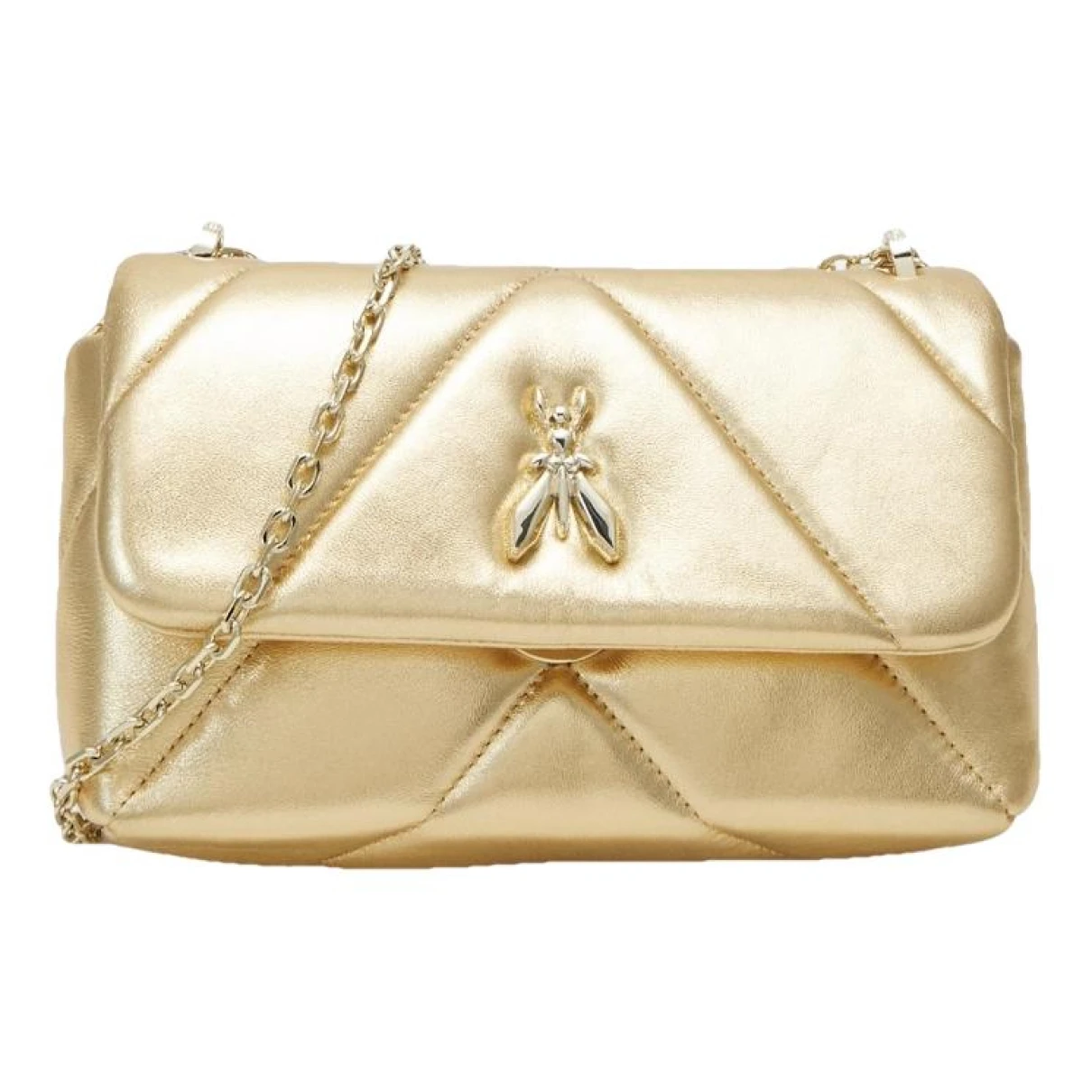 Pre-owned Patrizia Pepe Leather Bag In Gold