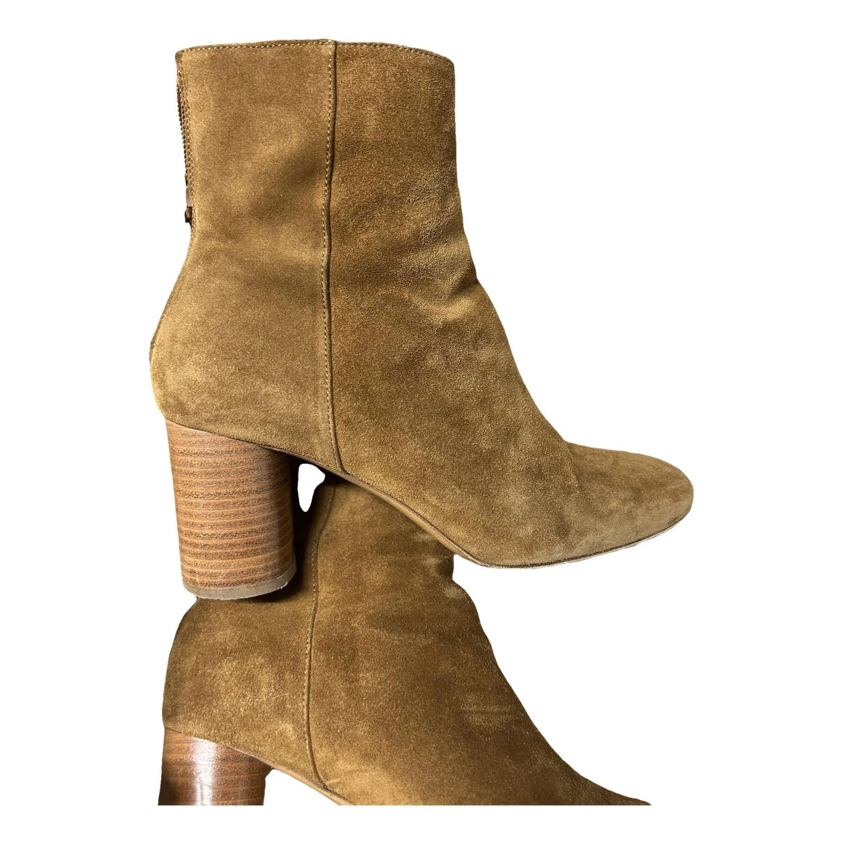 Pre-owned Sandro Boots In Camel