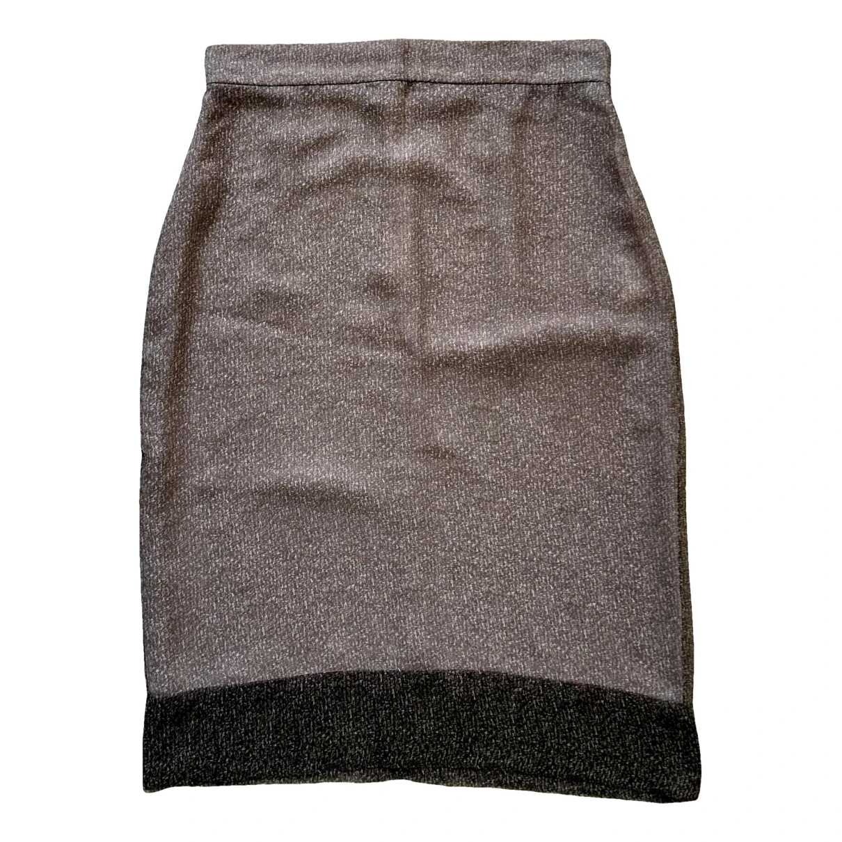 Pre-owned Saint Laurent Silk Mid-length Skirt In Beige