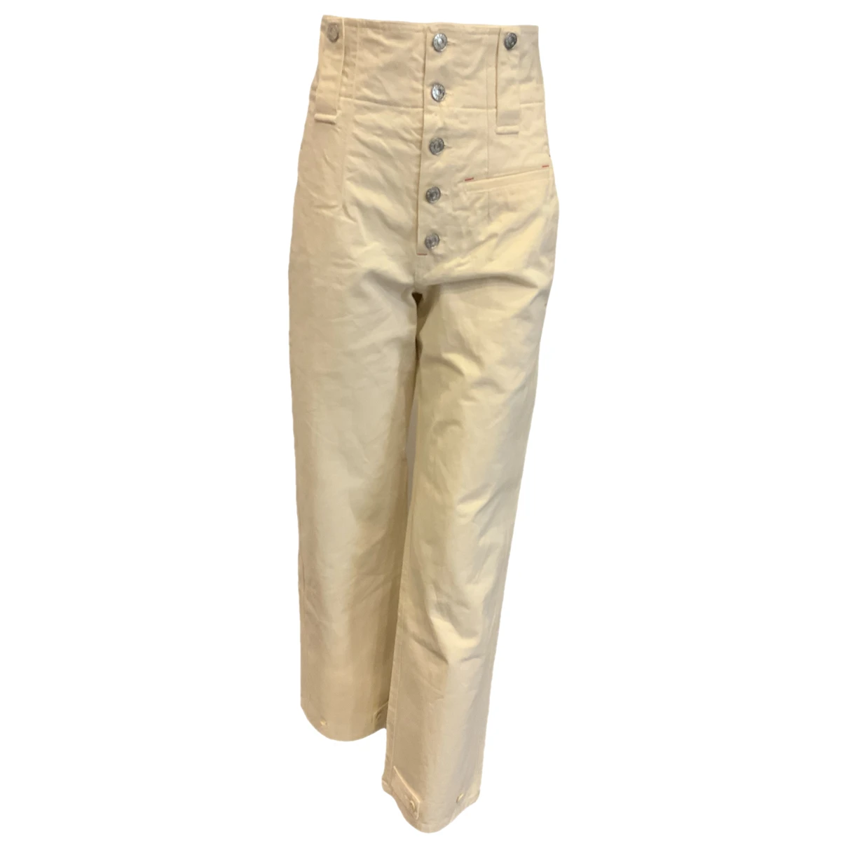 Pre-owned Isabel Marant Trousers In Ecru
