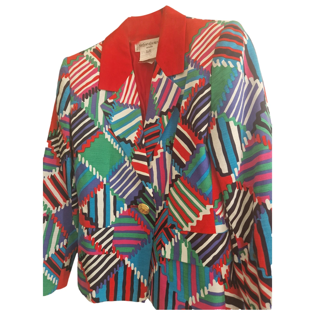 Pre-owned Saint Laurent Short Vest In Multicolour