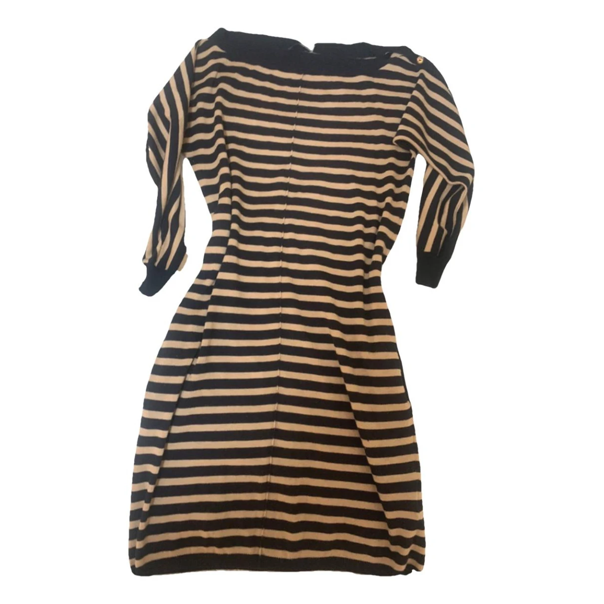 Pre-owned Max & Co Wool Mini Dress In Camel