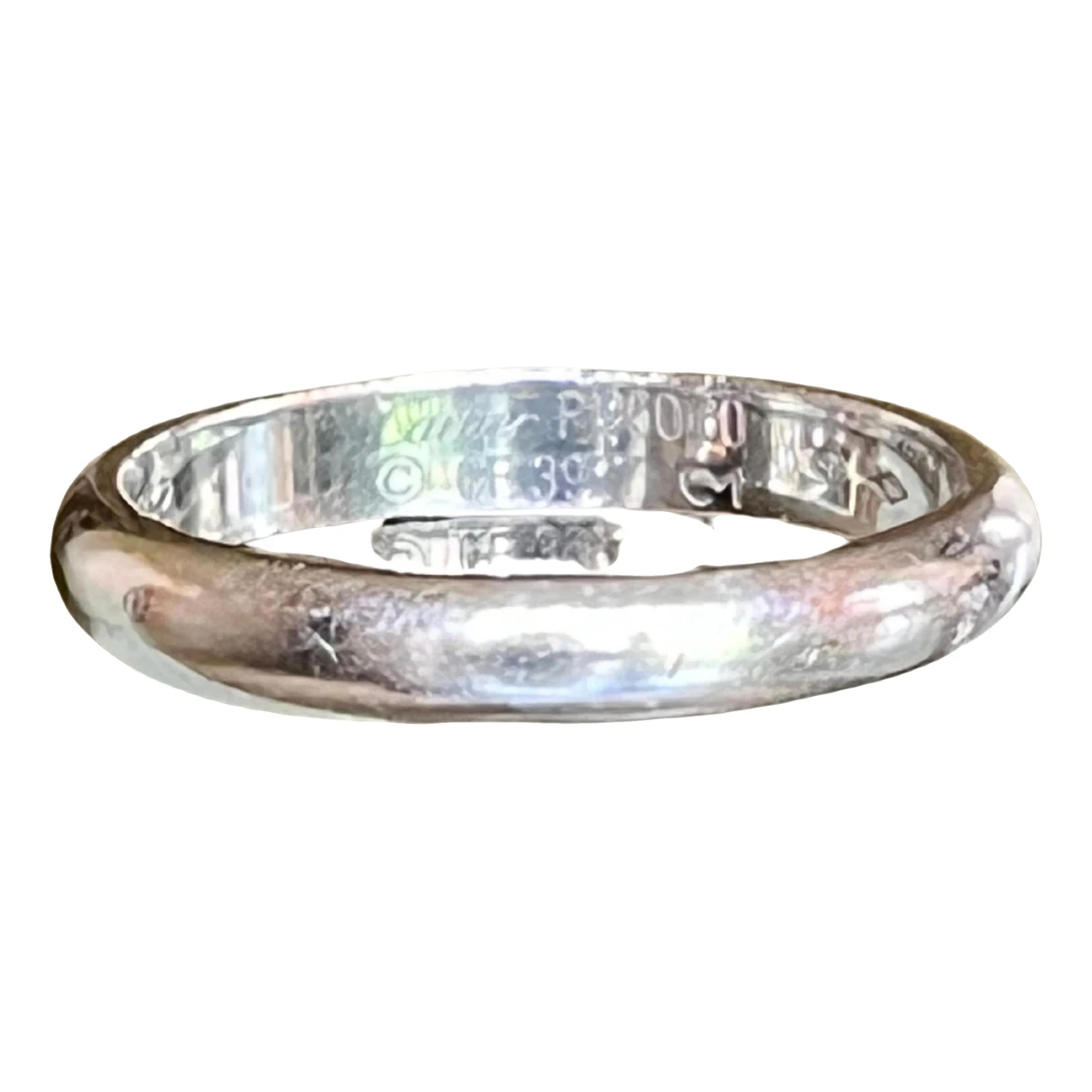 Pre-owned Cartier 1895 Platinum Jewellery In Silver