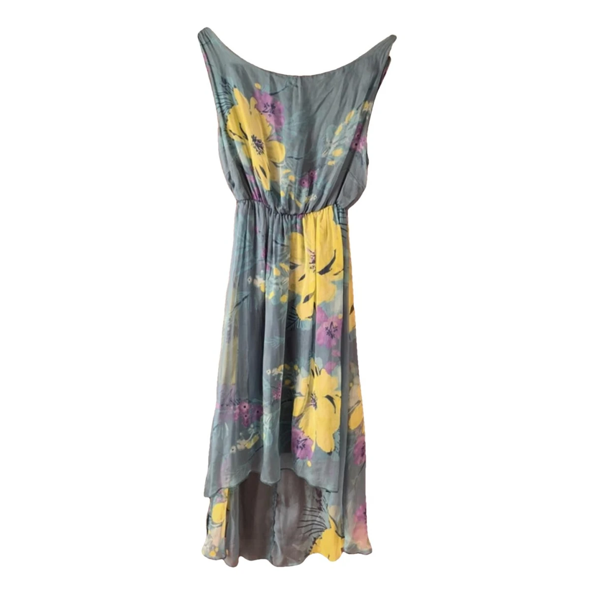 Pre-owned Kaos Silk Mid-length Dress In Multicolour