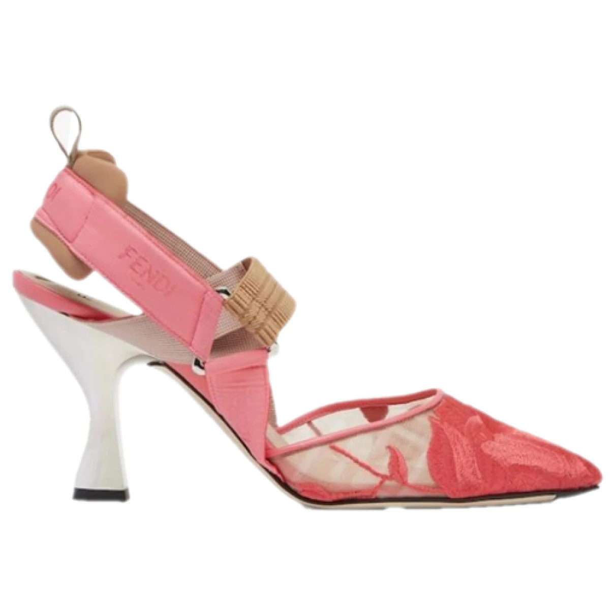 Pre-owned Fendi Colibri Cloth Sandals In Pink