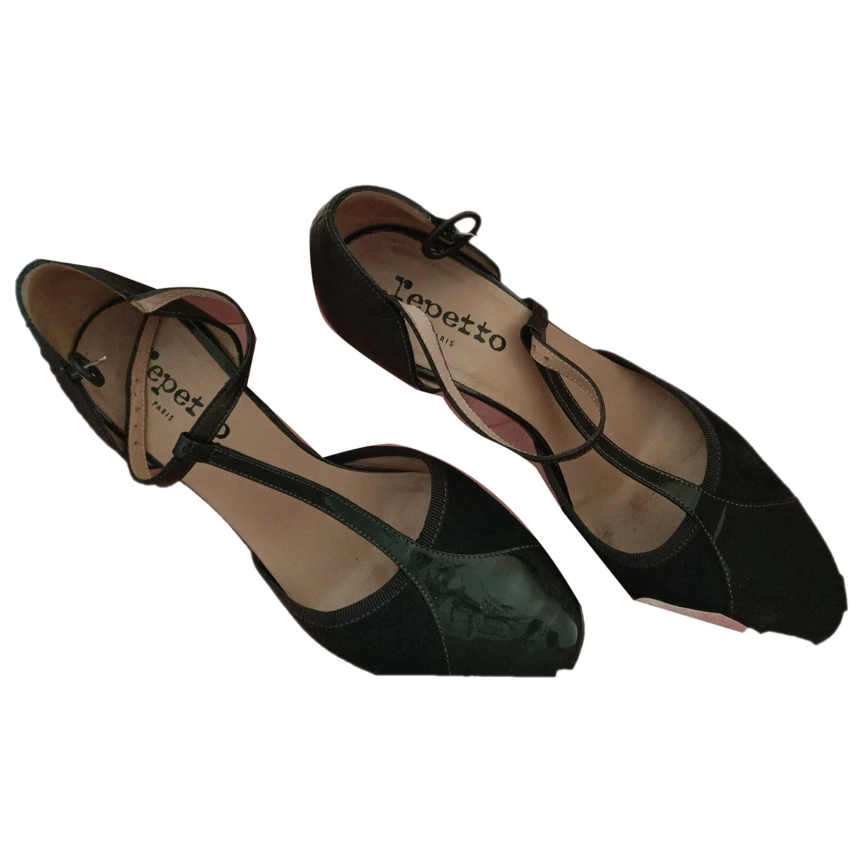 Pre-owned Repetto Patent Leather Heels In Anthracite
