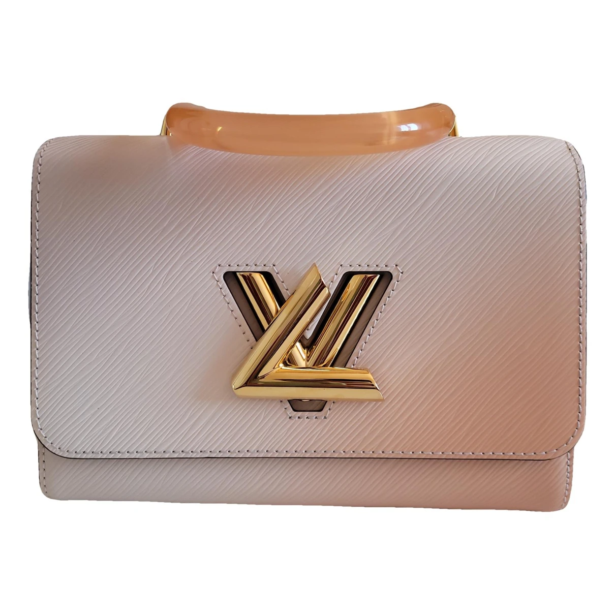 Pre-owned Louis Vuitton Twist Leather Crossbody Bag In White