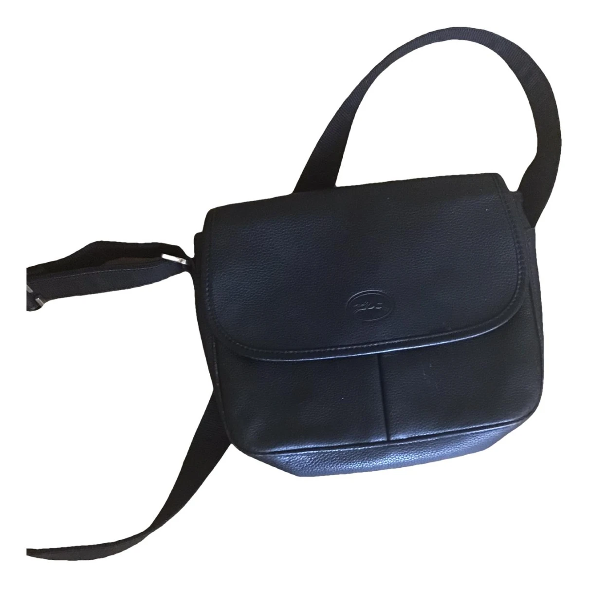 Pre-owned Longchamp Leather Clutch Bag In Black