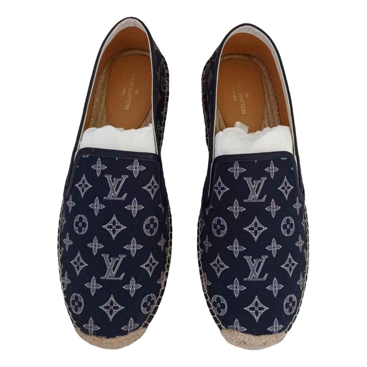 Pre-owned Louis Vuitton Cloth Espadrilles In Blue
