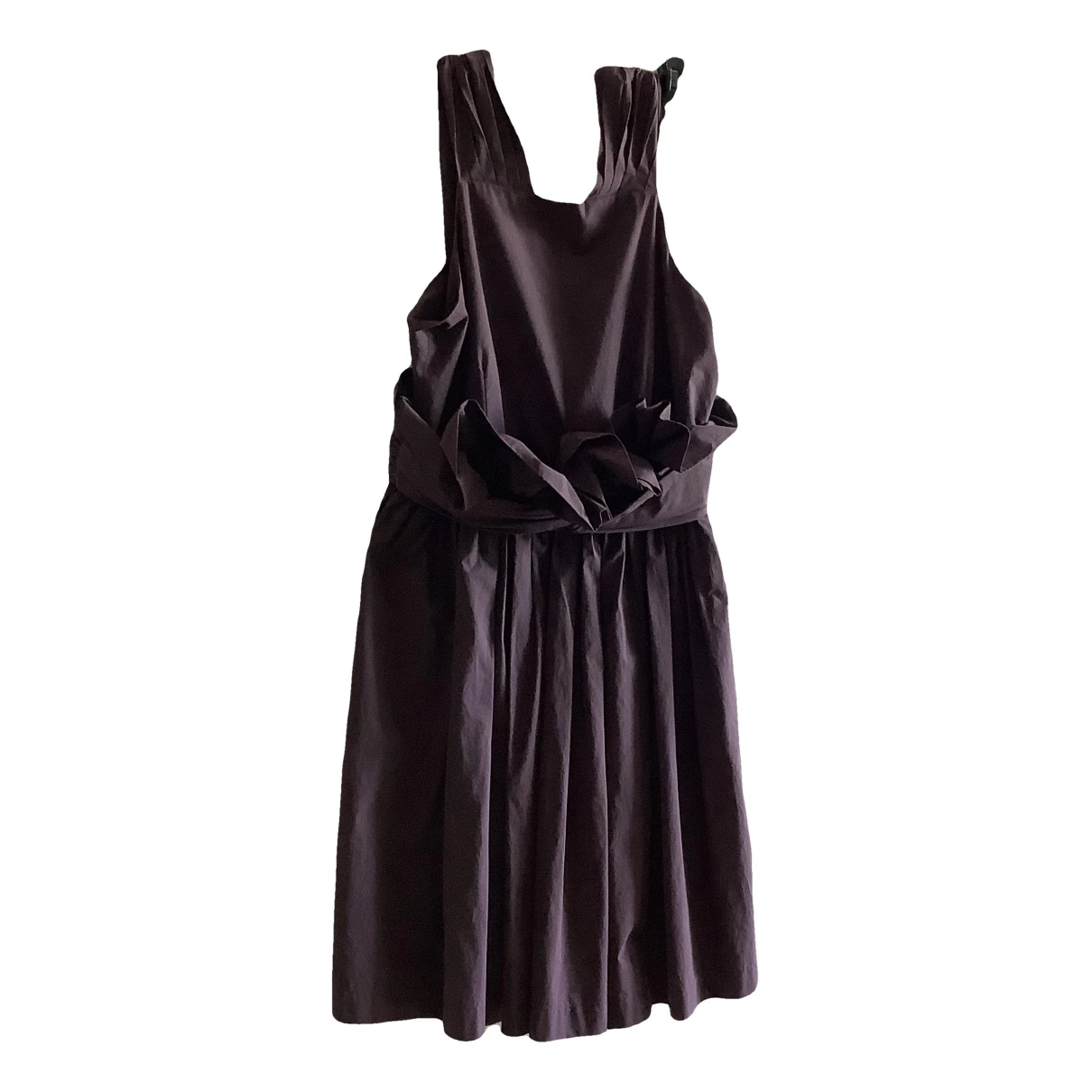 Pre-owned Msgm Mid-length Dress In Purple