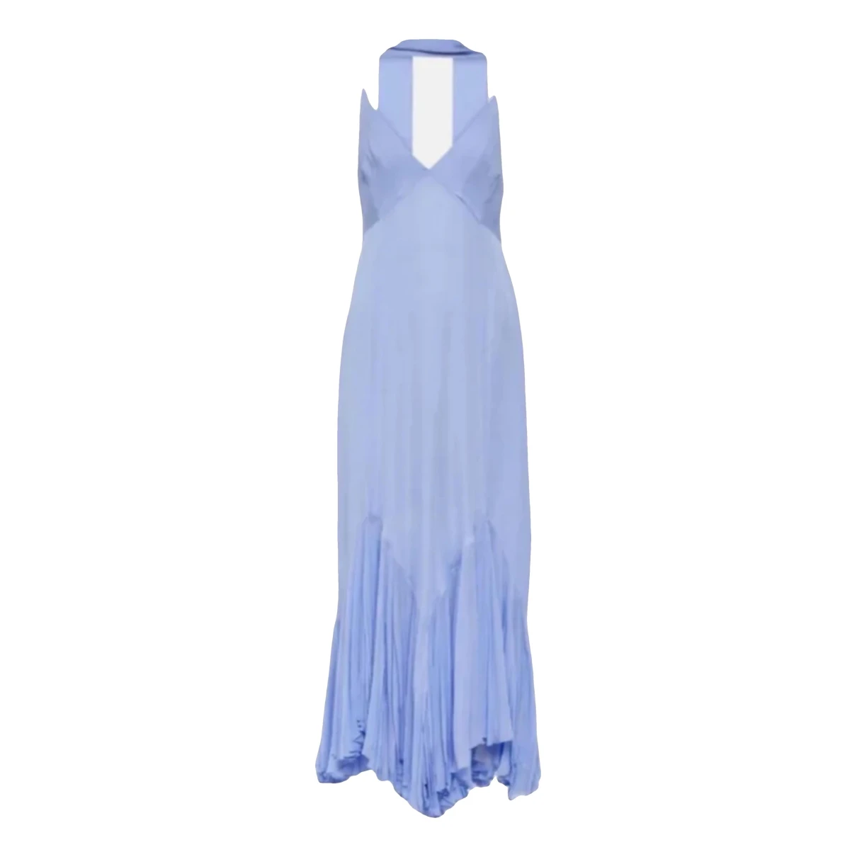 Pre-owned Khaite Silk Dress In Blue