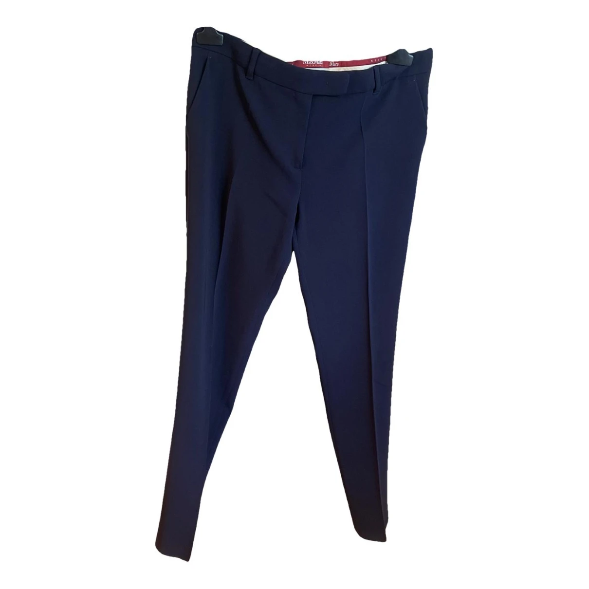 Pre-owned Max Mara Trousers In Blue