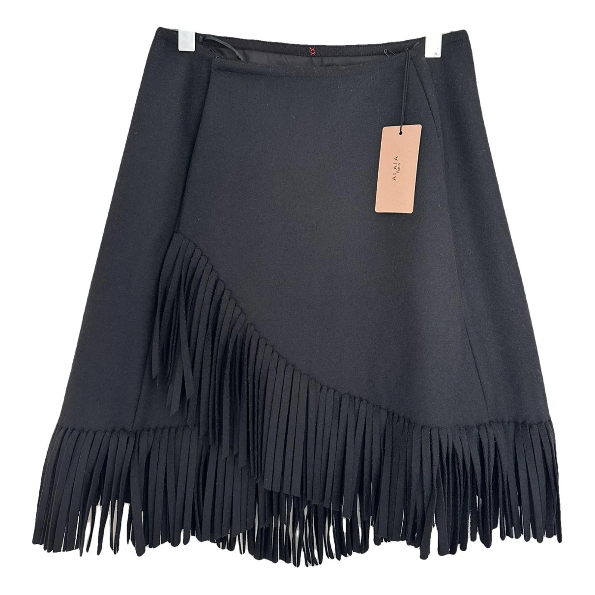 Pre-owned Alaïa Cashmere Mid-length Skirt In Black