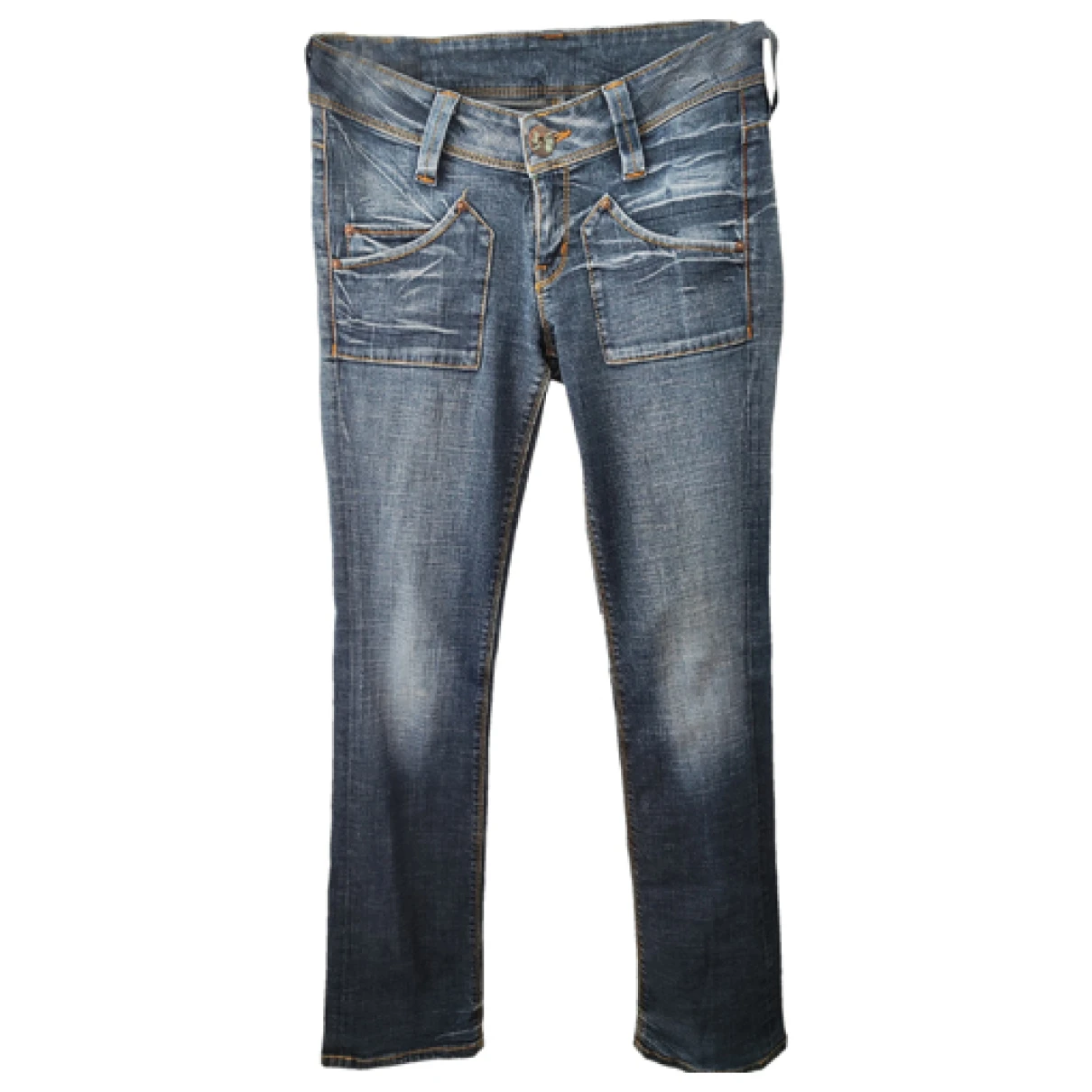 Pre-owned Lee Slim Jeans In Blue