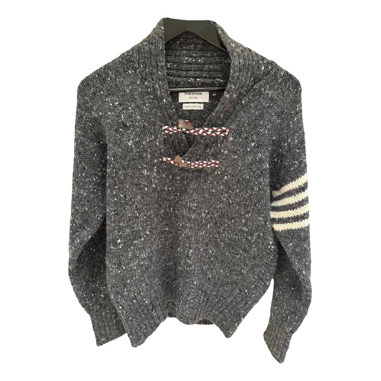Pre-owned Thom Browne Wool Knitwear & Sweatshirt In Grey