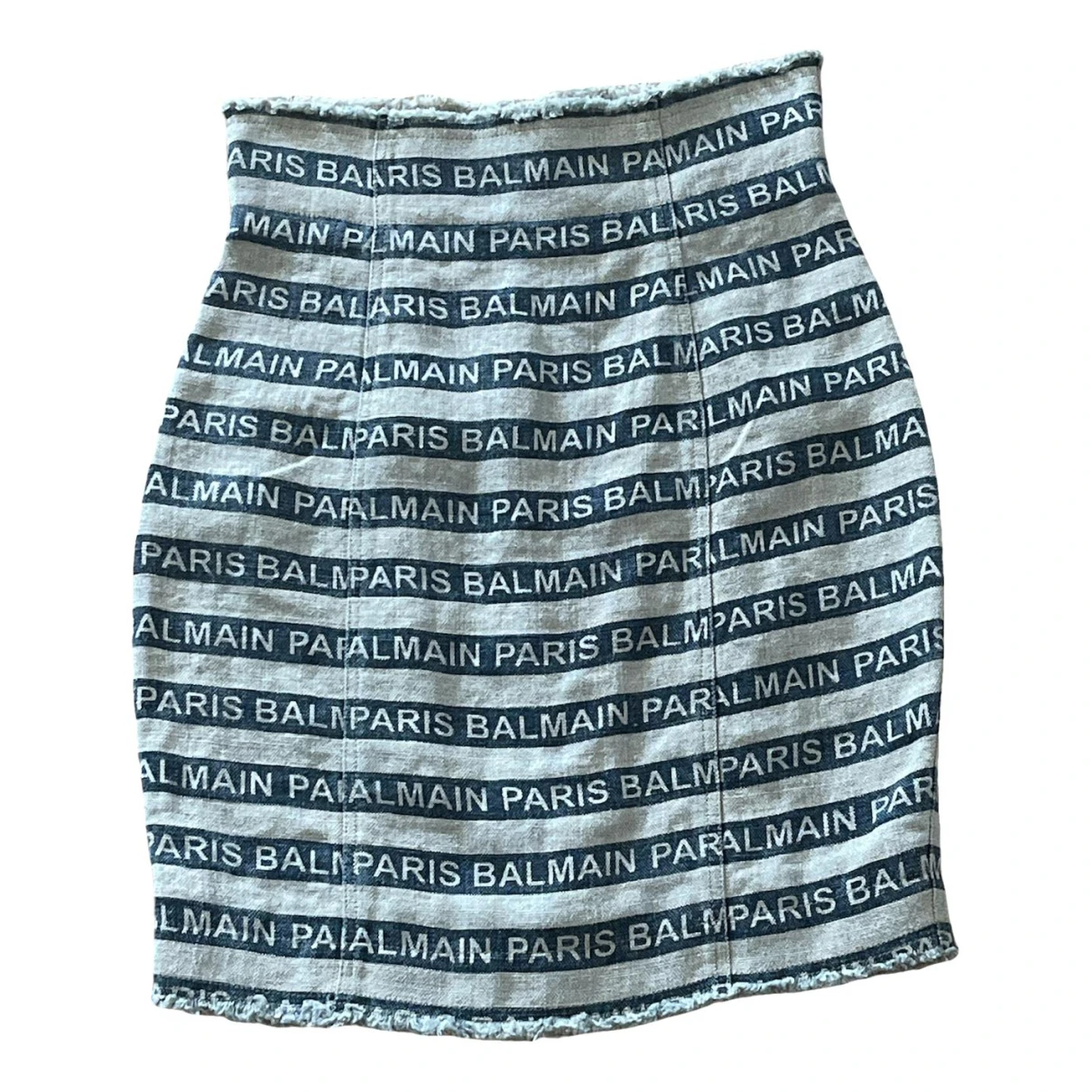 Pre-owned Balmain Linen Skirt In Other