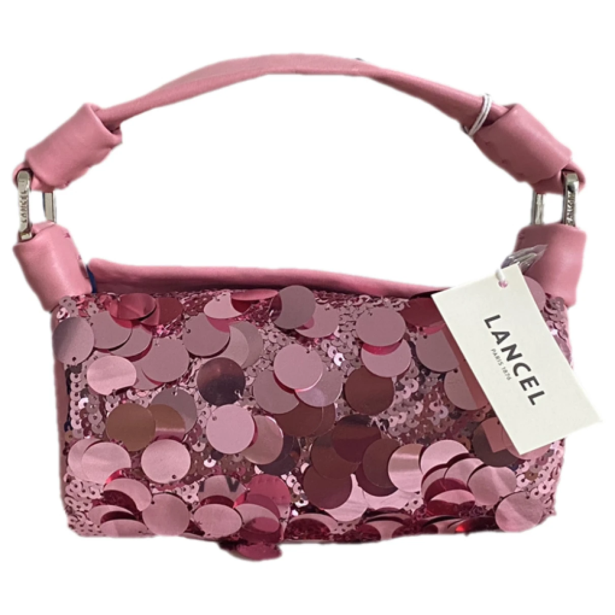 Pre-owned Lancel Leather Crossbody Bag In Pink