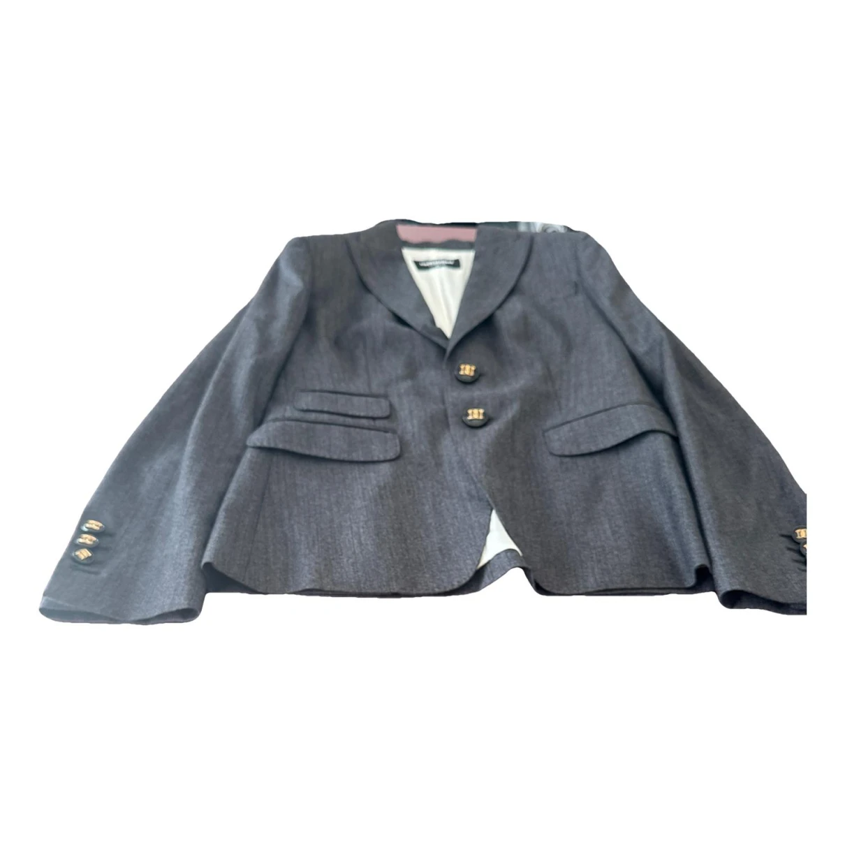 Pre-owned Dsquared2 Wool Suit Jacket In Grey