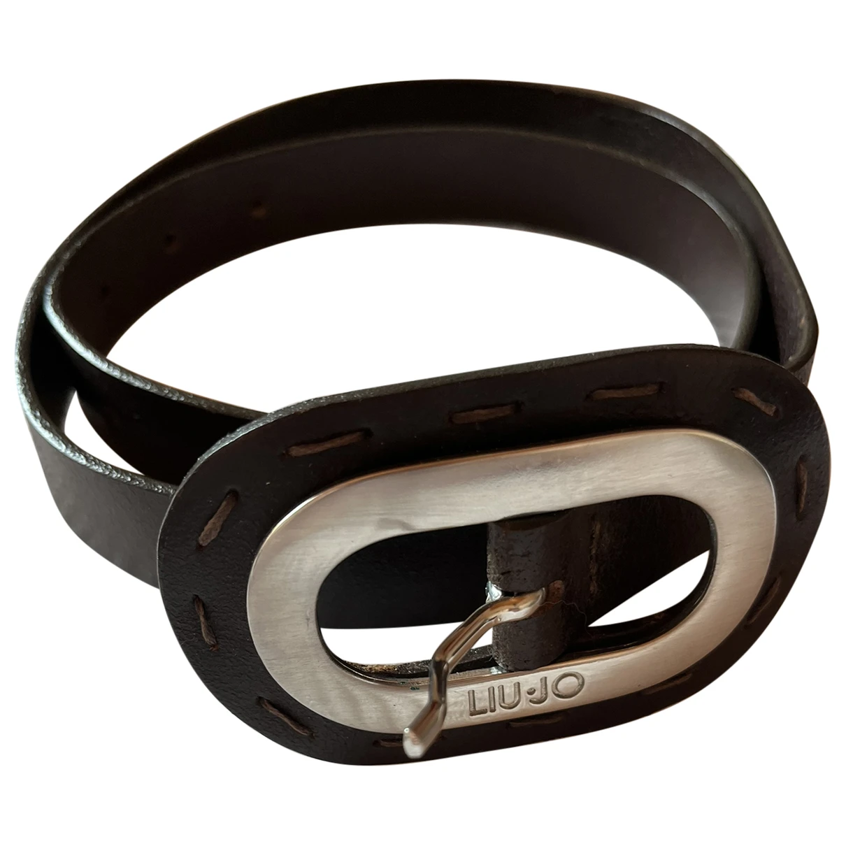 Pre-owned Liujo Leather Belt In Black