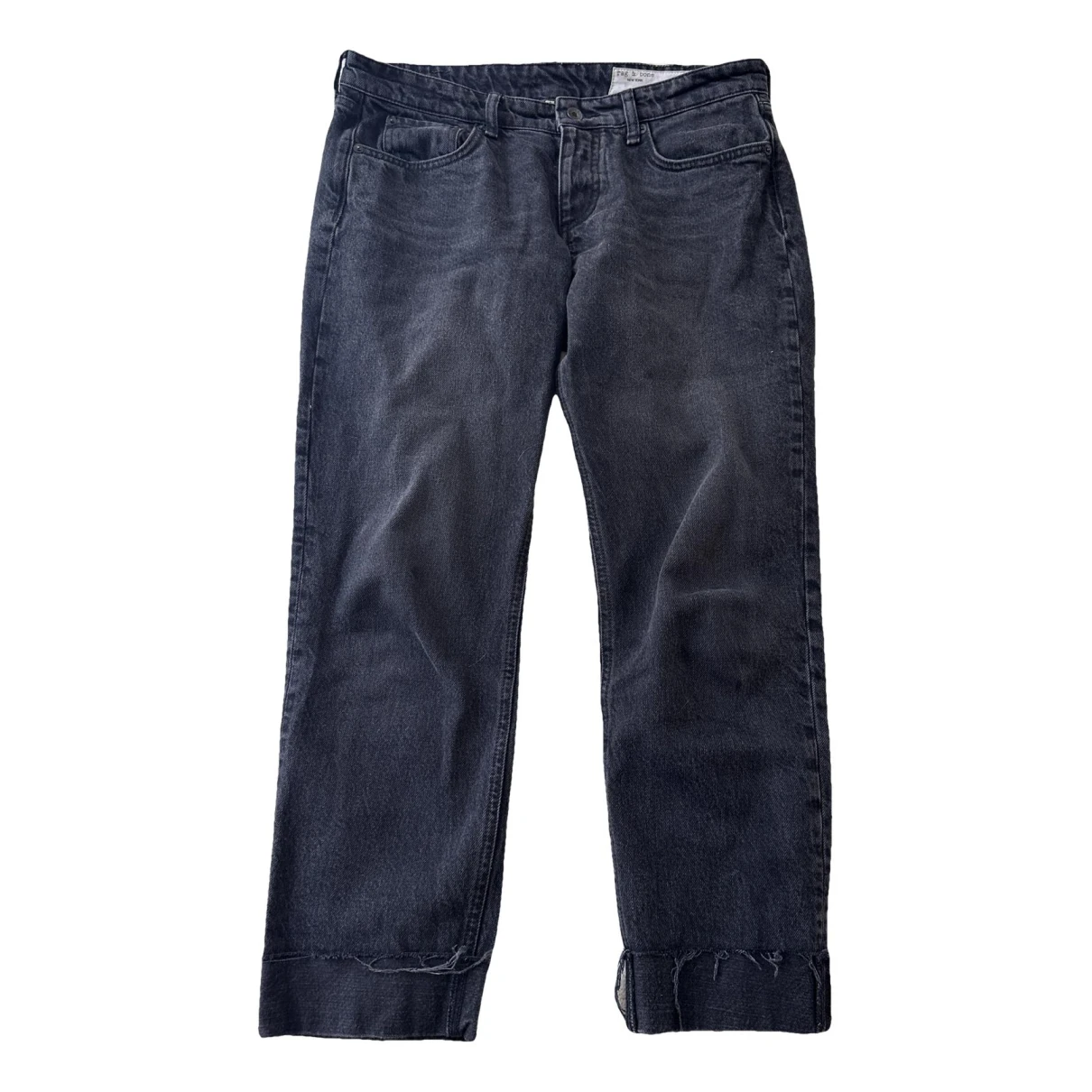 Pre-owned Rag & Bone Boyfriend Jeans In Grey