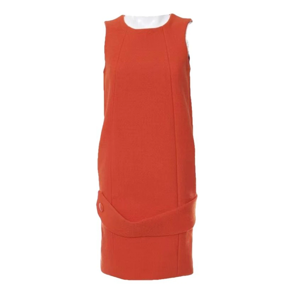 Pre-owned Bally Wool Mid-length Dress In Orange