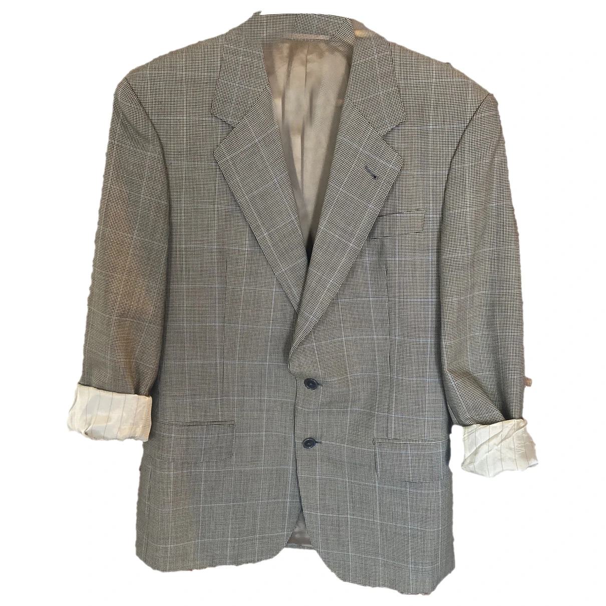 Pre-owned Burberry Wool Blazer In Multicolour